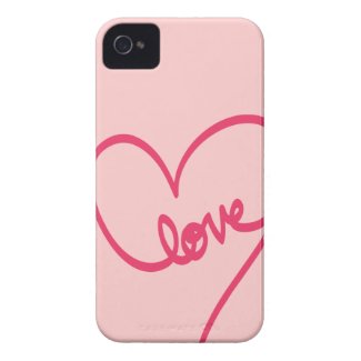Love Doodle Design with Heart Case-Mate iPhone 4 Case