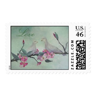 Love Doves POSTAGE STAMPS