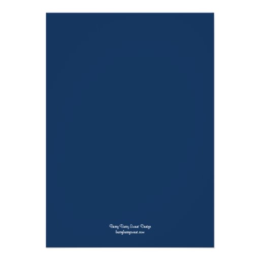 Love Doves Wedding Invitations - Navy