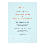 Love Doves Wedding Invitations - Sky Blue