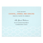 Love Doves Wedding Reception Cards - Sky Blue Invitations