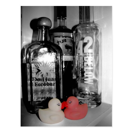 "Love Drunk" Rubber Duck Postcard