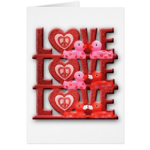 Love Duckies (Blank) Greeting Card