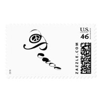 LOVE EARTH NOT WAR POSTAGE