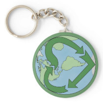 Love Earth - Recycle! keychains