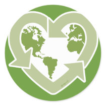 Love Earth : Recycle! stickers