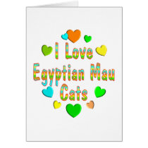 Love Egyptian Mau Cats cards by MyFavoriteCat Love Egyptian Mau Cats cards
