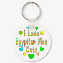 Love Egyptian Mau Cats keychains by MyFavoriteCat Love Egyptian Mau Cats keychains