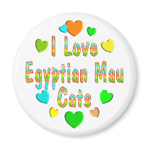 Love Egyptian Mau Cats magnets by MyFavoriteCat Love Egyptian Mau Cats magnets