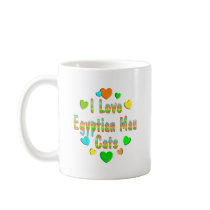 Love Egyptian Mau Cats mugs by MyFavoriteCat Love Egyptian Mau Cats mugs