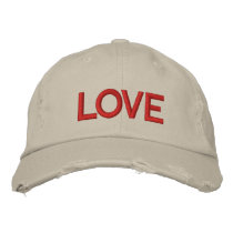 LOVE embroidered hats