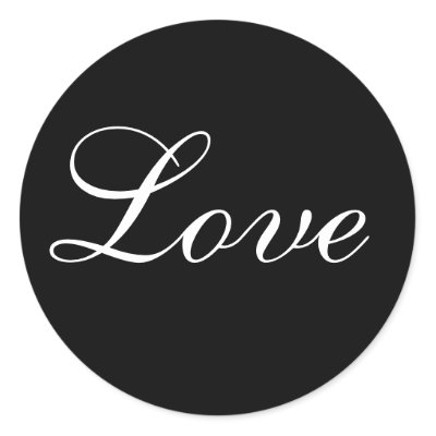 Love Envelope Seal In Black And White Stickers by TDSwhite