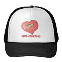 love equals boo boos trucker hat
