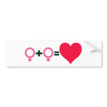 Love Equation, Womyn Bumper Sticker