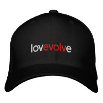 Love Evolve Embroidered Wool Cap Baseball Cap