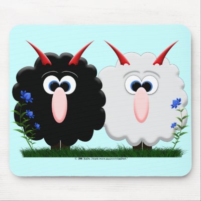 Love Ewes Mouse Pad by audrart