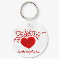 Love explosion keychains