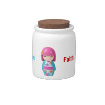 Love, Faith, Hope Candy Jar