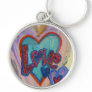 Love Family Hearts Art Word Painting Keychain
