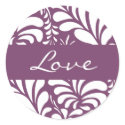 Love Fern Flora Envelope Sticker Seal