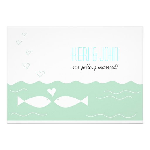 Love Fish 2 Personalized Invites
