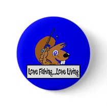 Love Fishing Love Living Button