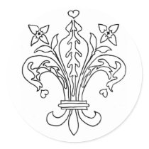 Love Fleur de Lis sticker