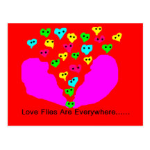love flies postcard