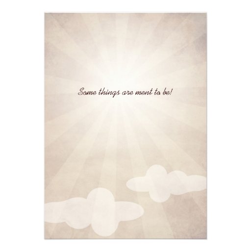 LOVE FLIGHT  Wedding Invitation