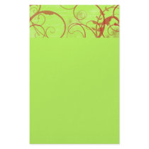 Love Flourishes Apple Green Stationary Personalized Stationery