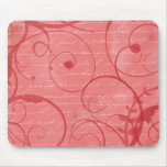 Love Flourishes Honeysuckle Pink Mouse Pad