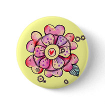 Love Flower buttons