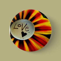 Love Flower Button buttons