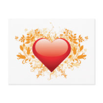 Love Flower design and customize postcards.