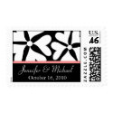 Love Flower Save the Date Postage Stamp