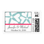 Love Flower Save the Date Postage Stamp