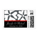 Love Flower Save the Date Postage Stamp