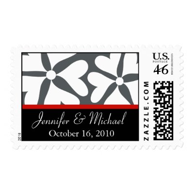 Love Flower Save the Date Postage Stamp