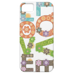 LOVE Flowers iPhone 5 Case