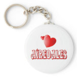 Love for Airedale Terriers Key Chain
