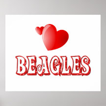 Love for Beagles Print