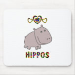 Love for Hippos Mouse Pad