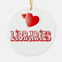 Love for Libraries Christmas Tree Ornament