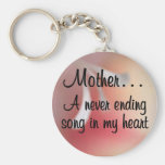 Love for My Mother: A Neverending Song in my Heart Keychains