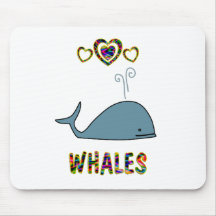 Love for Whales Mousepad