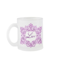 LOVE FRAMED IN VINTAGE BAROQUE COFFEE MUG