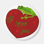 Love Frog, magnet