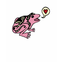 Love Frog on Pink t-shirts by zazelle Love Frog on Pink t-shirts