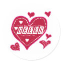 Love GEEKS stickers by geek_gear Love GEEKS stickers