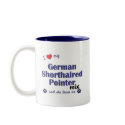 Love German Shorthaired Pointer Mix (Female Dog) mugs